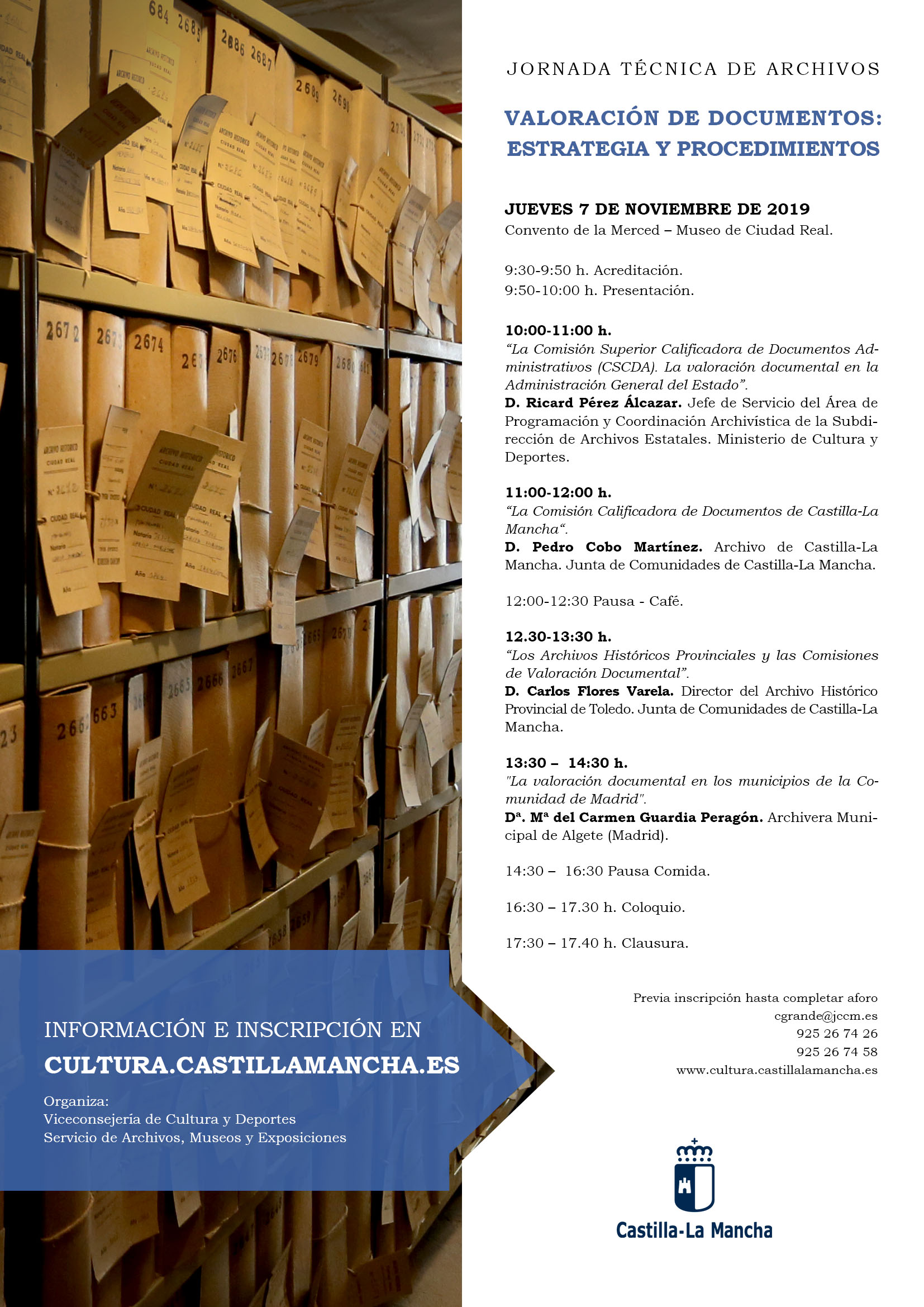 Cartel de la jornada del archivo 2019