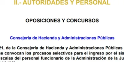 Oposiciones 2021