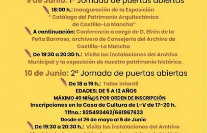 Día Internacional de Archivos junio 2025 Bargas